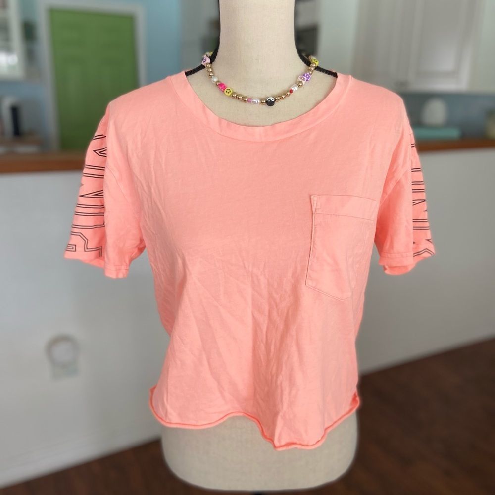 Pink Victoria’s Secret Crop T-shirt